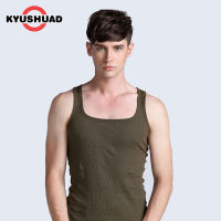 KYUSHUAD เสื้อกล้ามสำหรับผู้ชายผ้าฝ้ายสไตล์เกาหลี,เสื้อกล้ามกีฬาต้องมีสำหรับฤดูร้อนอินเทรนด์