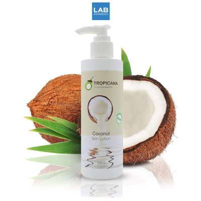 Tropicana oil Coconut Skin Lotion 200 ml. - โลชั่นบำรุงผิว น้ำมันมะพร้าว สูตร NON PARABEN กลิ่น COCONUT