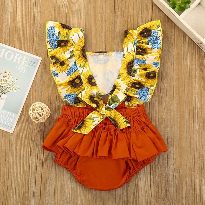 newborn-baby-girl-clothes-sunflowers-print-flower-ruffle-sleeve-romper-jumpsuit-headband-2pcs-outfits-sunsuit-summer-set