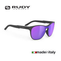 แว่นกันแดด Rudy Project Soundshield Black Matte / Multilaser Violet แว่นแฟชั่นไลฟ์สไตล์ แว่นกันแดดสวยๆ จากอิตาลี