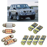 2021Interior led Car lights For Nissan patrol gr mk2 wagon y61 bulbs for cars License Plate Light 7pc