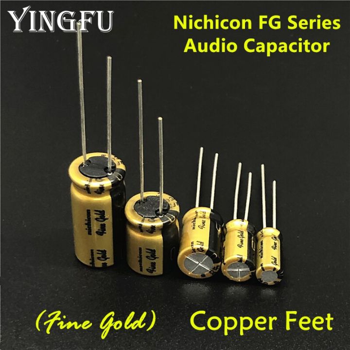 5Pcs/Lot NICHICON FG Series (Fine Gold) 6.3V~100V/0.1uF~470uF Available HIFI Audio Capacitor For Audio Equipment