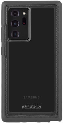 Case-Mate Pelican - Case for Samsung Galaxy Note 20 Ultra 5G - Voyager Series w/Micropel - 6.9 - Clear/Gray