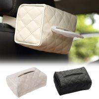 Leather Tissue Storage Box Car Back Seat Napkin Holder Headrest Paper Cover Case Car Accessories Tissue Bag Organizer Decoration