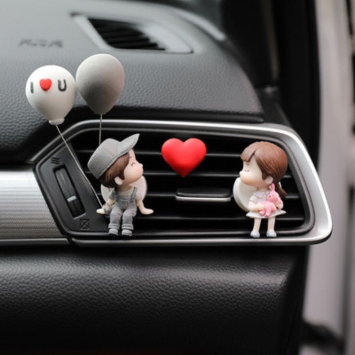 car-air-outlet-clip-decoration-cartoon-couples-outlet-perfume-clip-diffuser-interior-freshner-scent