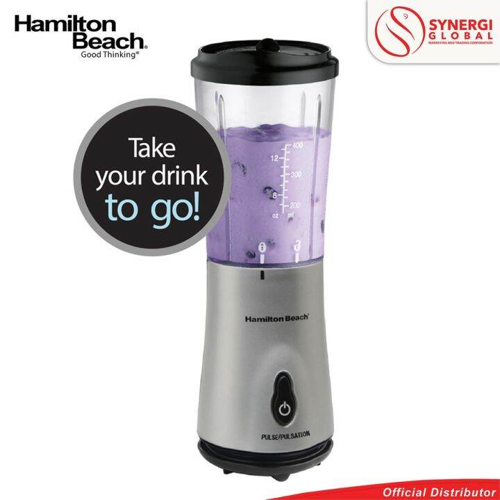 Hamilton Beach Single Serve Blender with Travel Lid Silver (51107PH