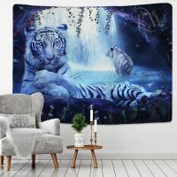 Tiger Fashion Wall Tapestry Carpets Wall Hanging Tiger Pattern Luxury Modern Home Decoration Mandala Tapestry