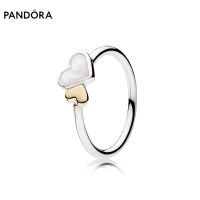 Pandoraˉ ring Pandoraˉ bright heart love joint womens ring 190998MOP P1 gift แพนดอร่าแหวนแพนดอร่าหัวใจสดใสรักร่วมของขวัญแหวนผู้หญิง