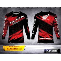 2023 design  adriatico jersey motorcycle " honda click 125i / 150i " Long Sleeve t-shirt ，Can be customization