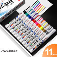 TOYO Paint MARKER ปากกายางรถยางล้อ CD โลหะถาวรกันน้ำ MARKER ปากกาสีขาว Glass MARKER Caneta Branca-czechao