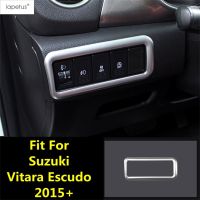หลอดไฟไฟหน้าหัวแผงสวิตช์ปุ่มควบคุมปลอกคอกันสุนัขเลียตกแต่งภายในอุปกรณ์เสริมสำหรับซูซูกิรุ่น Vitara Escudo 2015 - 2022