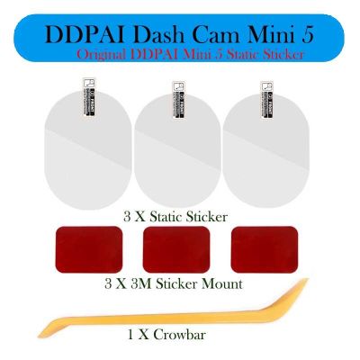 For DDPAI Dash Cam Mini 5 Dash Cam Smart 3M Film and Static Stickers, for DDPAI Mini 5 Car DVR 3M film holder 3pcs