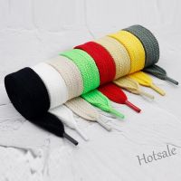 【hot sale】✹▪▥ D18 8 Colors Single Layer Wide Flat Type Polyester Cotton Shoelaces 2cm Wide Solid Color Casual Shoes Men Women Custom Multicolor