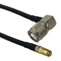 RG58 TNC Male Plug Right angle to SMB Female Jack Straight RF Coaxial Jumper pigtail Cable Wire Terminals 6inch 10M