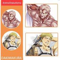 อะนิเมะใหม่ Attack Titan Shingeki no Kyojin Reiner Braun ปลอกหมอนผู้ชาย Dakimakura กอดหมอนร่างกาย