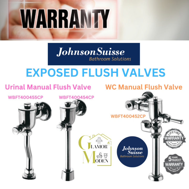 JOHNSON SUISSE EXPOSED FLUSH VALVES ( WC 17201 MANUAL FLUSH VALVE