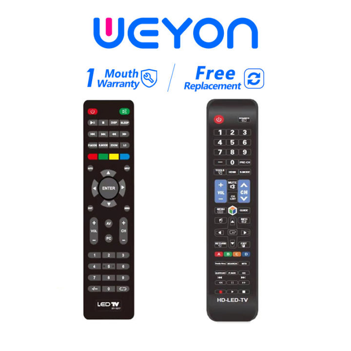 weyon-tv-รีโมทคอนโทรล-ทีวีอะนาล็อก-ดิจิตอลทีวี-สมาร์ททีวีพร้อมใช้งาน-รีโมทแอร์-รีโมท-รีโมททีวี-รีโมด
