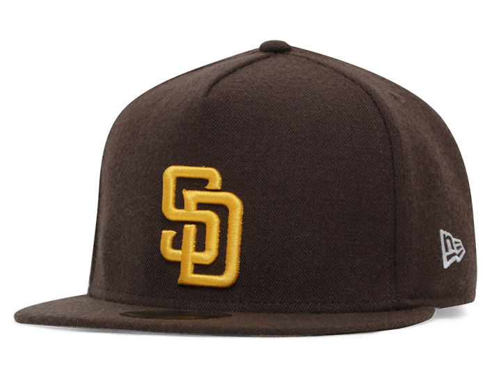 New Era Men's San Diego Padres Brown 59Fifty Low Crown Fitted Hat