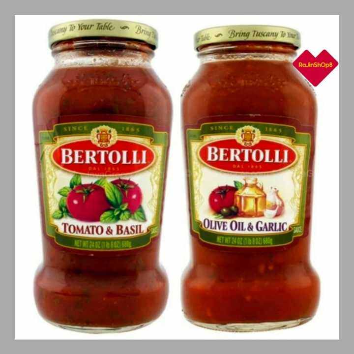 Bertolli Tomato & Basil Sauce / Olive Oil & Garlic Sauce / Portobello