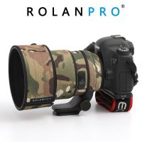 อุปกรณ์ป้องกันเลนส์ ROLANPRO ของแท้สำหรับซิกม่า105มม. F1.4ลายพรางศิลปะที่บังฝนเลนส์เคสโทรศัพท์กันกระแทกเสื้อผ้าสำหรับ Canon Nikon