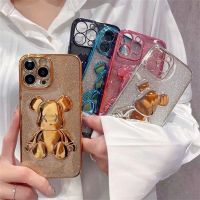 เคส TPUใส หมี3Dกากเพชร VIVO V23 Y11 Y12 Y15 Y17 Y12A Y12S Y20 Y20S Y3S Y20i Y21 Y21S Y21T Y33S Y33T Y15S Y01