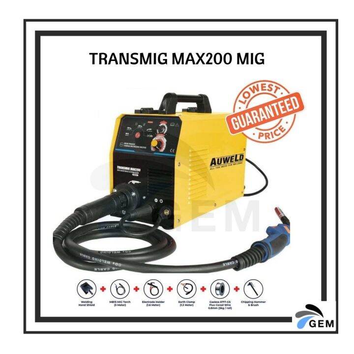 AUWELD TRANSMIG MAX 200 MIG WELDING MACHINE Lazada