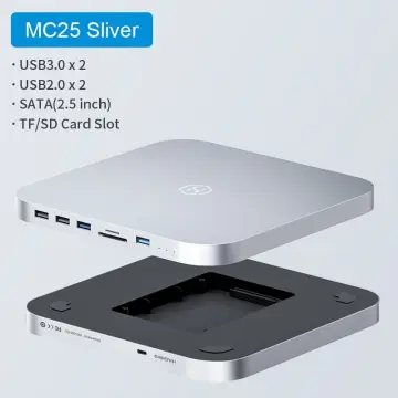 Dock HUB Mac Mini MC25 Pro DP - 8 in 1 Memory Extension - SATA SSD
