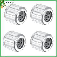 HENRI 4Pcs OD 12มม. ความกว้าง ตลับลูกปืนเม็ดเข็ม BORE 14mm เหล็กแบริ่ง ตลับลูกปืนทางเดียว ความแข็งสูง เล็กๆน้อยๆ ตลับลูกปืนทรงแปดเหลี่ยม เครื่องมือสำหรับเครื่องจักร