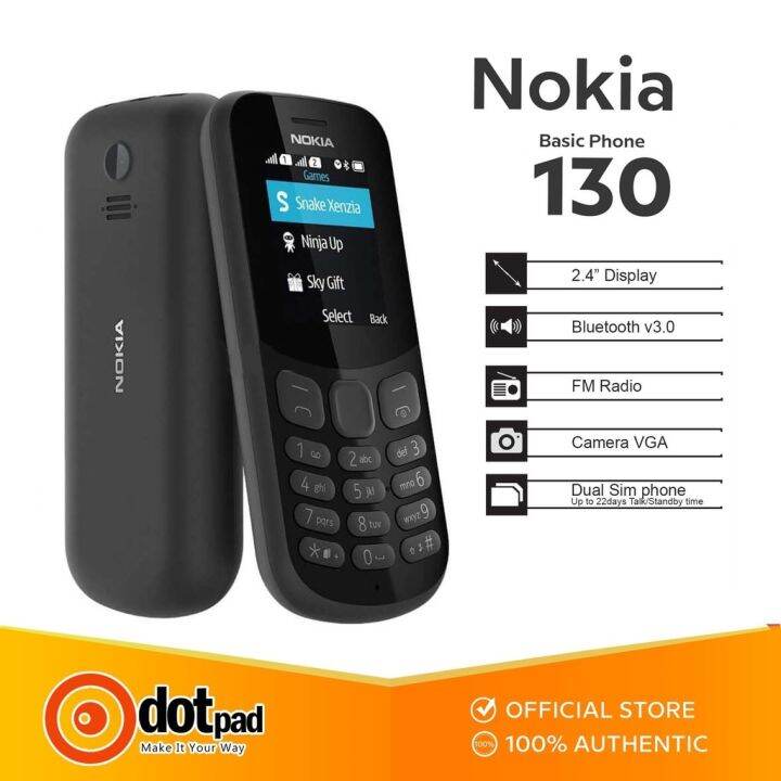 Nokia Mobile Phone 130 Basic Phone Dual Sim Keypad Phones FM Radio ...