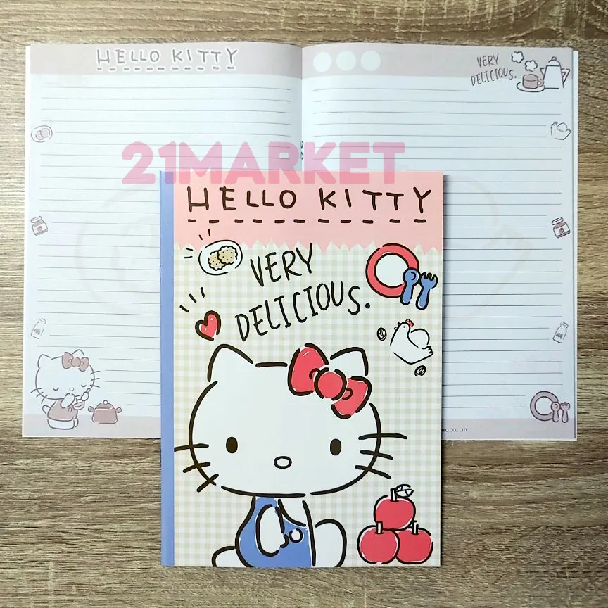 สมุดปกอ่อน สมุดโน๊ต Sanrio Hello Kitty เฮโล คิตตี้ ลายลิขสิทธิ์แท้ สมุดโน๊ตลายการ์ตูน  น่ารัก ขนาด18.5X26 ซม. (28 Sheets) | Lazada.Co.Th