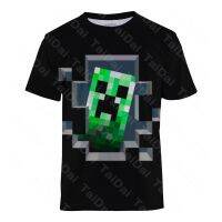 Kids  Minecraft Game Printing Boys T-shirt Crew Neck Shirt 5-14years Old