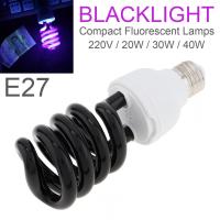 Black Light Lamp E27 20W 30W 40W Black light Blue Bulb Fluorescent Detection lamp E27 220V Violet Lure lamp Decoration