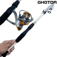 GHOTDA Carbon Fishing Rod Travel Short Fishing Rod Suitable for Carp Fishing With Spinning Combo 1.6-2.4m