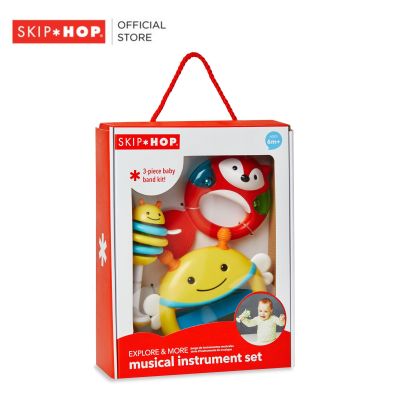 Skip Hop Explore &amp; More Musical Instrument 3 Pcs ของเล่นเขย่า พร้อมยางกัด