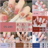 【hot sale】 ℗✒ B50 14pcs/set CS Series Cute Nail Sticker Cartoon Gold foil Fashion Tearable and Durable Beautiful Girl Fingernail Stickers Full Set lovely Gradient Waterproof Non-Toxic Nail Manicure