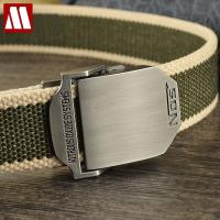 New 2021 Fashion Mens Canvas Belt Buckle Metal Tactical Belt Men Strap Belts Male Leather Canvas Belts Free Shipping C414-7