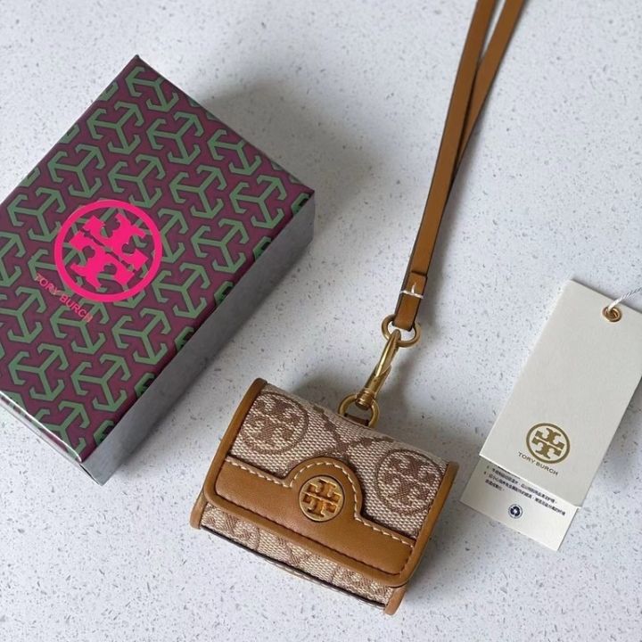 2023-new-tory-burch-two-colors-t-monogram-airpods-jacquard-protective-cover