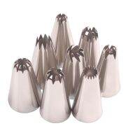 【hot】▧۩  8 pcs/set Large Size Nozzle Accessories Icing Piping Fondant Nozzles Pastry Decorating Tools