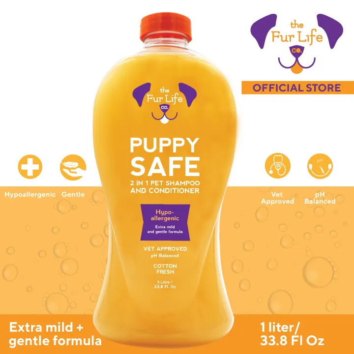 The Fur Life Puppy Safe 2in1 Dog Shampoo and Conditioner 1L FLS202