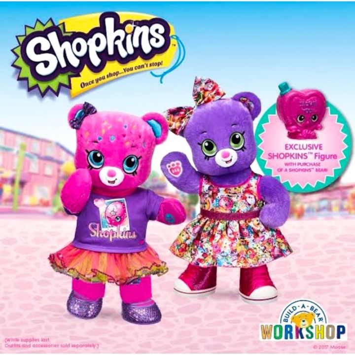 ตุ๊กตาบิ้วอะแบร์-ตุ๊กตาหมี-shopkins-collection-build-a-bear-workshop-สินค้ามือสองนำเข้าจากอเมริกา