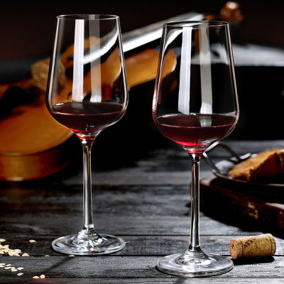 ชุดแก้วคริสตัลไวน์แดงแก้วก้านยาวเกรดสูงสำหรับใช้ในบ้านเซตแก้วที่รินไวน์ยุโรป
