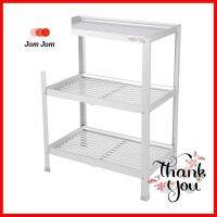 ชั้นคว่ำจานบนเรียบ S อะลูมิเนียม 3 ชั้น EKONO3-TIER ALUMINUM DISH DRAINER STAND UNIT EKONO CF-03S **ของแท้100%**