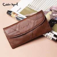 TOP☆Cobbler Legend Genuine Leather Women Wallet Small Female Coins Purse Clutch Bag Designers Brand Long Wallet Slim Patchwork