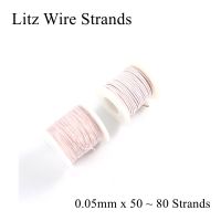 【HOT】 0.05มิลลิเมตร50 80 S Trand Litz ลวดเส้นคริสตัลเสาอากาศ Occ Litz สายเงินหูฟังหูฟัง Litz เคเบิ้ล Diy 0.05