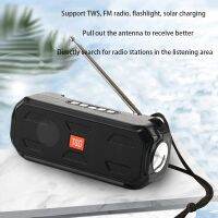 Bluetooth-compatible Outdoor Speaker Portable Wireless Stereo bass Music Box TWS Support TF/FM Radio/USB/AUX With flashlight