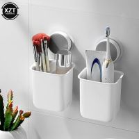 Portable Toothbrush Wall Mounted Holder Toothpaste Mouth Cup Waterproof Holder Drill-Free Bathroom Storage Shelf Rack Organizer