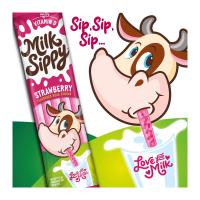 Milk Sippy หลอดดูดนม รสสตรอว์เบอร์รี่