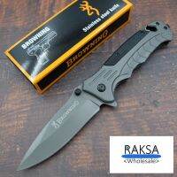 RAKSA Wholesale NB019 มีดพับ มีดพก มีดเดินป่า อุปกรณ์นิรภัย ด้ามG10กันลื่น ขนาด23cm 2CR13 มีระบบดีดใบมีด