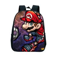 【❖New Hot❖】 ding26992525811481 Super Mario Bros กระเป๋าหนังสือเด็กผู้ชายสะพายไหล่กระเป๋านักเรียนลายการ์ตูนเด็กกระเป๋าเป้สะพายหลังโรงเรียนอนุบาลเป้ที่ดีที่สุด