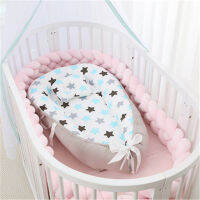 Kids Baby Bed Portable Candy Colors Baby Nest Cot Cradle Children Bed Bumper In Newborn Decor Crib Sides Room